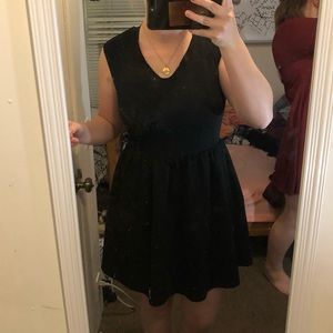 Black mini dress